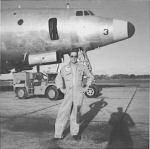 Photo of VW-1 aircraft TE-3 Buno 131388 and Dan Ragan