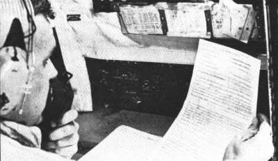 Storm data transmitted by radioman