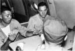 Card games would usually relieve the boredom on some long flights on VW-1's WV-2 aircraft
