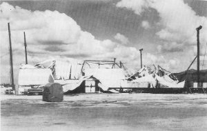 DEMOLISHED is the NSD Stevedoring Equipment and Rigging Loft in the aftermath of Typhoon Karen.