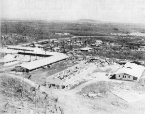 ROOFLESS chapel, nunnery and main auditorium ofthe Church and School of St. Francis.