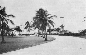 FLAG CIRCLE was once a picturesque and beautiful tropic compound for the housing of senior officers. Following Karen the homes are a shambles.