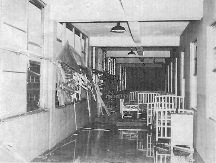 Crossroads KAREN'S damage to one of Naval Hospital's wards