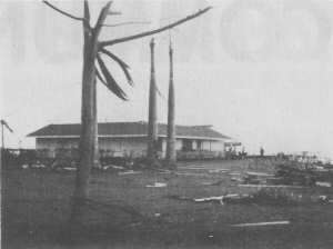 Tyhoon Karen aftermath, THE RESIDENCE of ComNavMarianas, RADM John S. Coye, Jr.