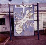 Mile marker post as found in VW-1 Squadron area circa 1960 - 66