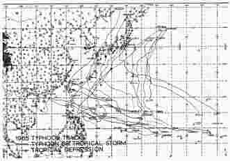 Typhoon Tracks - 1965