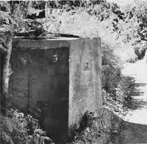 CONCRETE STRONG point at roadside