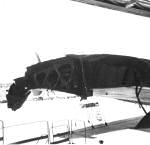 Wing damage to TE-2 during typhoon penetration